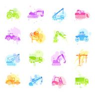 Stains Icons - Construction Machines
