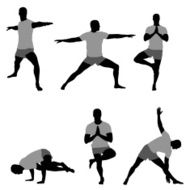 Multiple images of a man exercising N4
