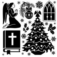 Christmas prayer design elements