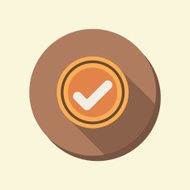 flat circle web icon the add symbol OK