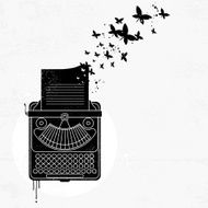 Typewriter graffiti