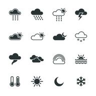 Weather Silhouette Icons