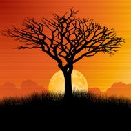 Spooky Tree Silhouette N2