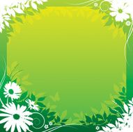 Green Flower Design N2