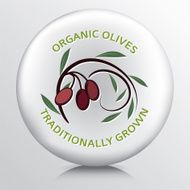 Round Icon With Olive Branch N2