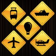 Yellow Signs - Transportation N3