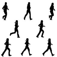 Female runners in action N2