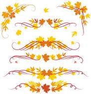 Autumn ornaments
