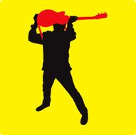 Rockin&#039; Guitar Move! (vector illustration)
