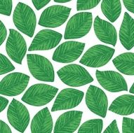 Seamless texture of realistic leaves