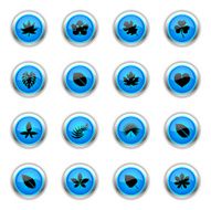 Blue Icons - Leaves