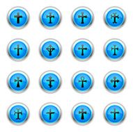 Blue Icons - Crosses