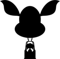 Animal Shaped Hot Air Balloon Silhouette