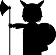 Viking Warrior Silhouette N4