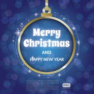 Christmas Ball on blue - Illustration