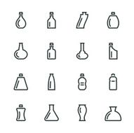 Bottle Silhouette Icons