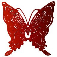 Paper cut in Butterfly shape - Illustration N6