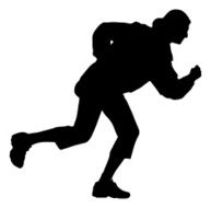 Woman Running Silhouette N3