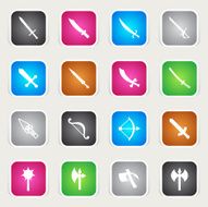Multicolor Icons - Weapons