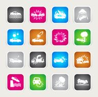 Multicolor Icons - Car Disaster