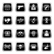 Supergloss Black Icons - FBI &amp; Forensics