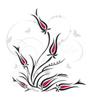 Vector floral background N69