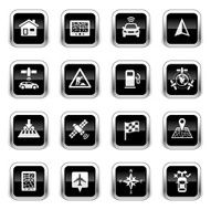 Supergloss Black Icons - GPS Navigation N2