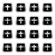 Supergloss Black Icons - Crosses