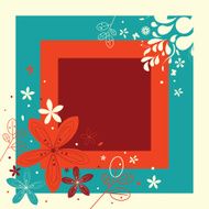 floral frame N243