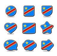 CONGO FLAG ICON SET N2