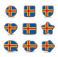 ALAND FLAG ICON SET N2