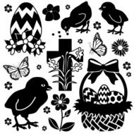 Easter chicks and eggs N2