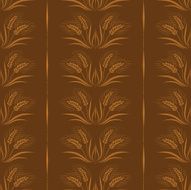 Wheat seamless pattern Vector illustration N2