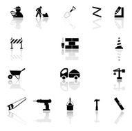 Building tools icons set N2