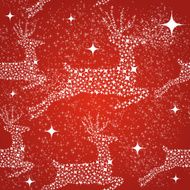 Merry Christmas reindeer seamless pattern background