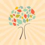 Retro Tree Illustration