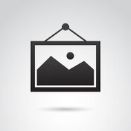 Frame icon isolated on white background N2