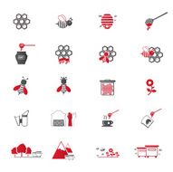 Bee and Honey Icon Set N6