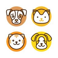 Pet linear icons
