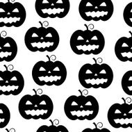Halloween pattern with pumpkins