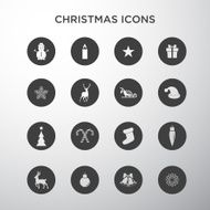 Christmas icons in circles N2