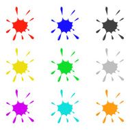 Colored vector ink illustration N3