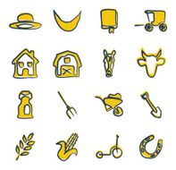 Amish Icons Freehand 2 Color N2