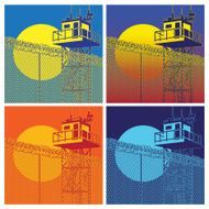 colorful watchtower