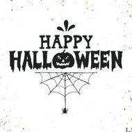 Hand drawn Happy Halloween lettering N4