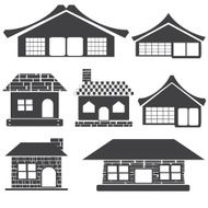 building icons set vector illustration N7