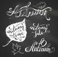 Chalk Autumn Lettering N2