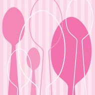 Pink Spoons Background