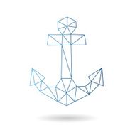 Anchor abstract isolated on a white backgrounds