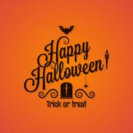 halloween vintage lettering ornate background